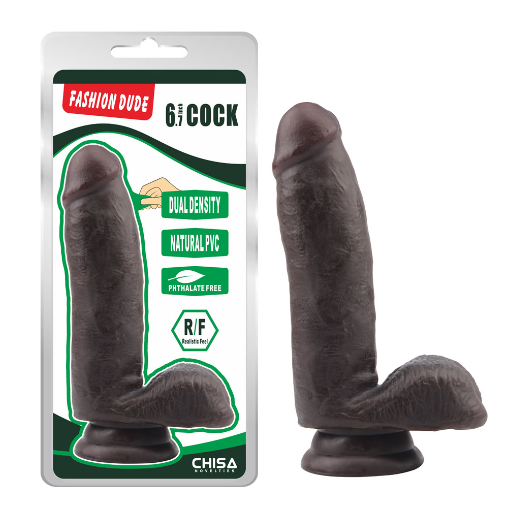 Fashion Dude-6,7 pouces Cock-Brown